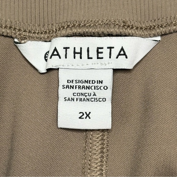 Athleta Venice Flare Pants Side Slits Elastic Waist - Picture 13 of 15